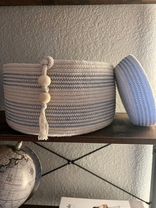 Blue Coastal Basket