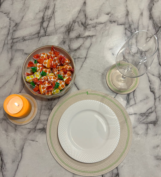 Table Placemats | Pack of 4 | Multi-Colored Heat Resistant Placemats