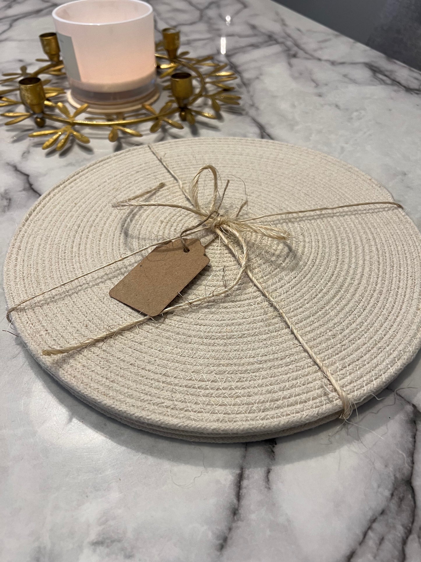 Natural Beige Table Placemats | Pack of Four (4)